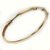 Bracelete em ouro 18k - Argolas polida 3 cores