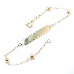 Pulseira feminina infantil em ouro 18k Pulseira feminina infantil em ouro 18k
