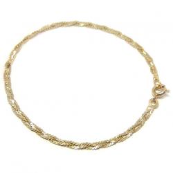 Pulseira feminina em ouro amarelo 18k Pulseira feminina em ouro amarelo 18k