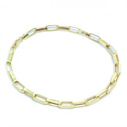 Pulseira masculina de ouro 18k - Elos - 2PUO0643 Pulseira masculina de ouro 18k - Elos - 2PUO0643