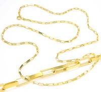 Corrente de ouro 18k - Elos quadrados - 60 cm - 2CLO0575 Corrente de ouro 18k - Elos quadrados - 60 cm - 2CLO0575