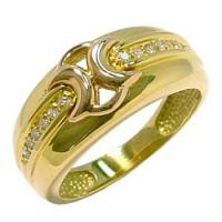 Anel em ouro 18k com brilhantes
