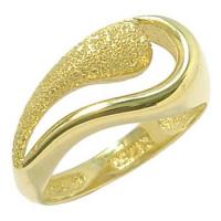 Anel em ouro 18k - Polido e jateado