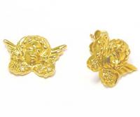 Brinco em ouro amarelo 18k com diamantes - Anjo
