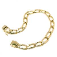 Pulseira de ouro amarelo 18kts - Semi oca