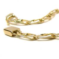 Pulseira de ouro amarelo 18kts - Semi oca