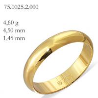 Alian�a de ouro amarelo 18k - pre�o unit�rio