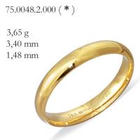 Alian�a de ouro 18k - Anat�mica-pre�o unit�rio