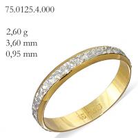 Alian�a ouro amarelo e branco 18k - Unidade