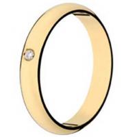 Alian�a de ouro 18k / brilhante - Unidade