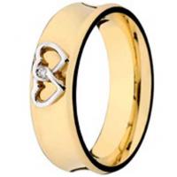 Alian�a ouro 18k com brilhante - Pre�o unit�rio
