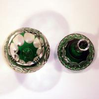 Bomboni�rre de cristal Verde San Carlos 32 cm