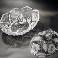 Bomboni�re de cristal Polon�s de 20 cm
