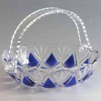 Cesta em cristal c/ al�a 6.5 cm - Cobalt