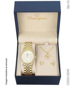 Relogio Champion Feminino - CN25190W - Conjunto Relogio Champion Feminino - CN25190W - Conjunto