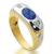 Anel formatura em ouro 18k - Zircone e P. Sint�tica