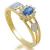 Anel formatura em ouro 18k - Zirc�nia e P. Sint�tica