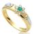 Anel formatura em ouro 18k - Zirc�nia e P. Sint�tica