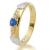 Anel formatura em ouro 18k - Zirc�nia e P. Sint�tica