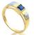 Anel formatura em ouro 18k com Pedra Sint�tica