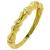Meia alian�a de brilhantes em ouro 18k