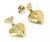 Brinco em ouro 18k - Cora��o com diamantes