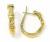 Argola em ouro amarelo 18k com diamantes