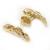 Brinco em ouro amarelo 18k com brilhante