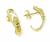 Brinco em ouro amarelo e branco 18k com brilhante