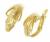 Brinco em ouro amarelo 18k com diamantes