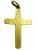 Pingente Cruz de ouro 18k - jateado fosco