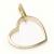 Pingente em ouro 18k - Cora��o