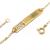 Pulseira de chapa em ouro amarelo 18k