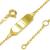 Pulseira de chapa em ouro amarelo 18k
