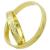 Par de alian�as em ouro 18k