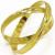 Par de alian�as em ouro amarelo 18k - Trabalhada