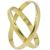 Par de alian�as em ouro amarelo 18k