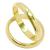 Par de alian�as em ouro 18k com um brilhante