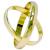 Par de alian�as em ouro 18k