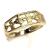Anel em ouro amarelo 18k com brilhantes