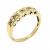 Anel em ouro amarelo 18k com diamantes