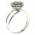 Anel em ouro branco 18k- Chuveirinho de brilhantes