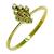 Anel em ouro amarelo 18k- Chuveiro brilhante