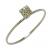Anel em ouro branco 18k- Chuveirinho de brilhantes