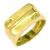 Anel masculino de ouro amarelo 18k - com diamantes
