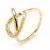 Anel de ouro amarelo 18k com brilhantes