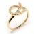 Anel de ouro amarelo 18k com brilhantes