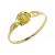 Anel em ouro amarelo 18k - Rosa