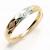 Anel em ouro amarelo vermelho e branco 18k - Jateado