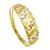 Anel em ouro amarelo, branco e vermelho 18k
